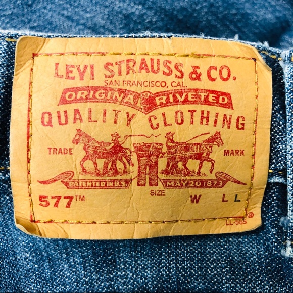 LEVI’S VINTAGE 577 Wide Leg Lower Rise Loose Fit - Picture 7 of 11